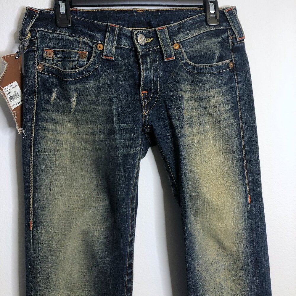 True Religion Johnny Straight Leg Low Rise '00's Jeans w/Tag